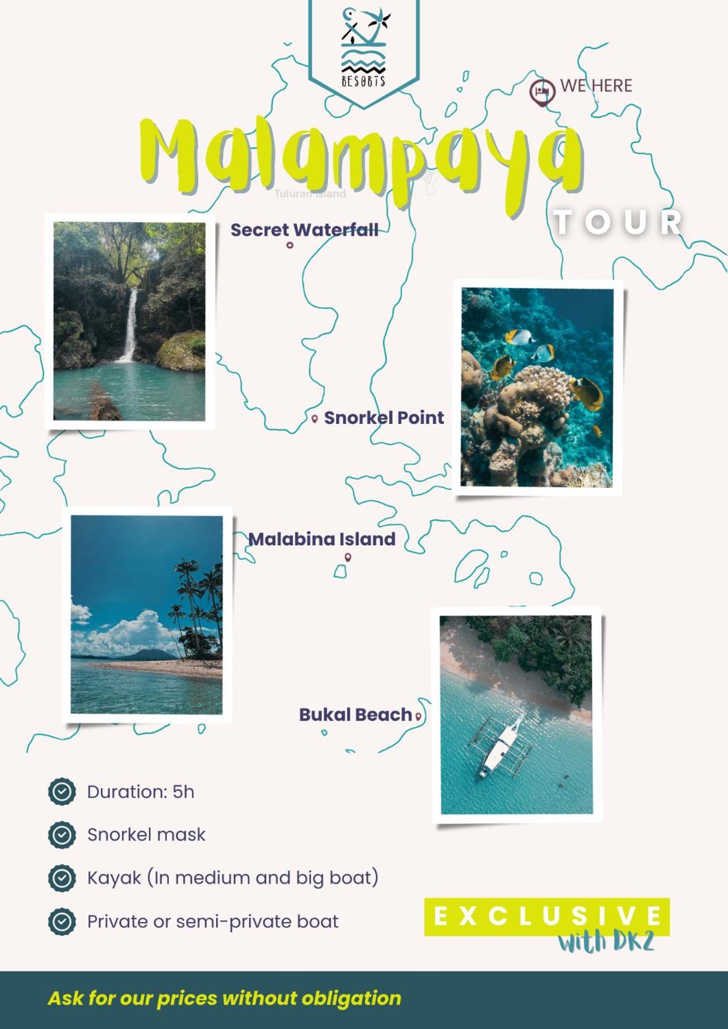 Dk2 Resort - Hidden Natural Beach Spot - Direct Tours & Fast Internet El Nido Luaran gambar